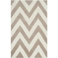 thumbnail image 3 of SAFAVIEH Cambridge Kaitlyn Zig Zag Stripes Wool Area Rug, Beige/Ivory, 3' x 5', 3 of 10
