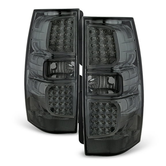 Smoked 2007-2014 Chevy Suburban 1500 2500 Tahoe GMC Yukon LED Tail Lights Lamps