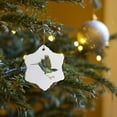 thumbnail image 7 of 3drose, Hummingbird Christmas, 3 inch Snowflake Porcelain Ornament, 7 of 7