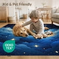 thumbnail image 4 of ODIKA 8'x10' Washable Area Rug Durable, Non-Slip Large Nebula Galaxy Starry Planets Motif Planetary Stars Themed for Living Room, Under Sectional, Family, 4 of 7