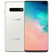 Pre-Owned Samsung Galaxy S10+ Plus G975U Factory Unlocked 128GB (Prism White) Smartphone Grade B