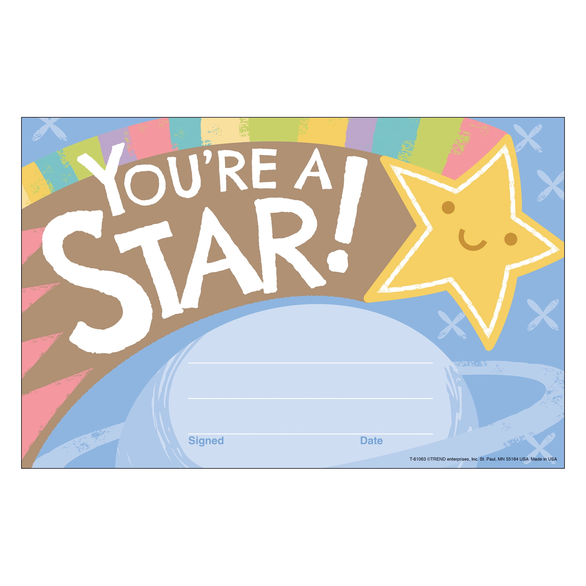 TREND You're a Star Good to Grow Recognition Awards, 30 Per Pack, 6 Packs