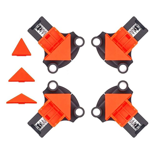 Kits de abrazaderas de esquina con 12 Uds. Abrazaderas de ángulo ajustable de 90 grados abrazadera de resorte carpintería de un solo mango
