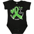 thumbnail image 3 of Inktastic Love and Care Mental Health Awareness Green Ribbon Boys or Girls Baby Bodysuit, 3 of 5
