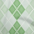 thumbnail image 1 of oneOone Viscose Chiffon Green Fabric Argyle Sewing Craft Projects Fabric Prints By Yard 42 Inch Wide, 1 of 4