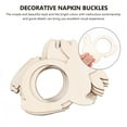 thumbnail image 6 of Raindrops 20pcs Wooden Bunny Napkin Rings for DIY Decoration, 6 of 6