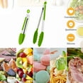 thumbnail image 5 of Set of 2 Cooking Tongs,Stainless Steel and Silicone Rubber Grips with  High Heat-Resistant,Kitchen Utensils,Cooking Utensils for Grill,Salad,BBQ,Frying,Baking, 5 of 6