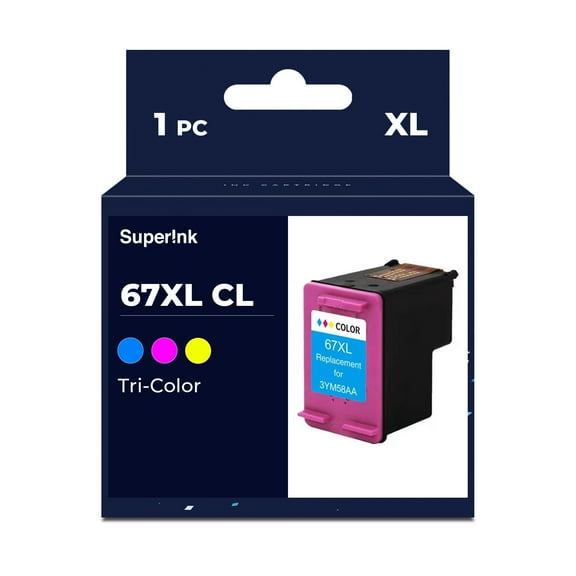 Compatible HP 67XL Tri-Color Ink Cartridge By Superink