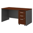 thumbnail image 2 of Series C 60W Office Desk with Drawers in Mahogany - Engineered Wood, 2 of 7