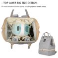 thumbnail image 3 of Mochila extractor de leche MOMIGO Cooler, resistente a la humedad, gris, 3 of 8