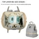 thumbnail image 3 of Mochila extractor de leche MOMIGO Cooler, resistente a la humedad, gris, 3 of 8