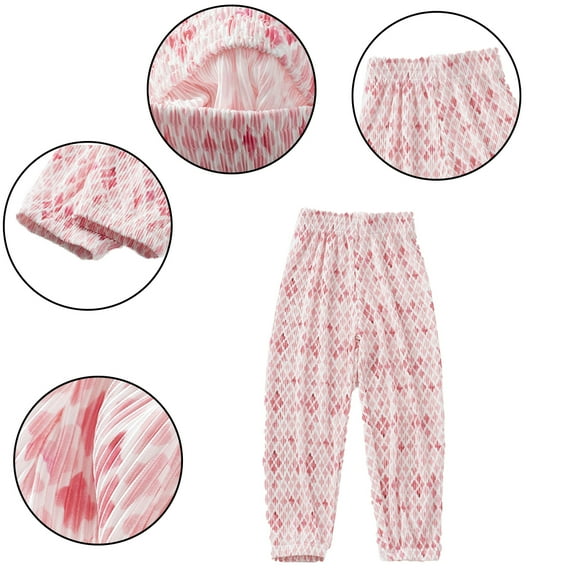 Nmmacb Unisex Kids Jogger Pants Elastic Waist Print Long Pants Lounge Joggers Trousers for Boys Girls
