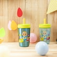 thumbnail image 3 of Zak Designs 12oz and 15oz 2-Pack Straw Tumbler Stainless Steel and Plastic with Additional Straw Leakproof and Perfect for Kids, CoComelon, 3 of 10
