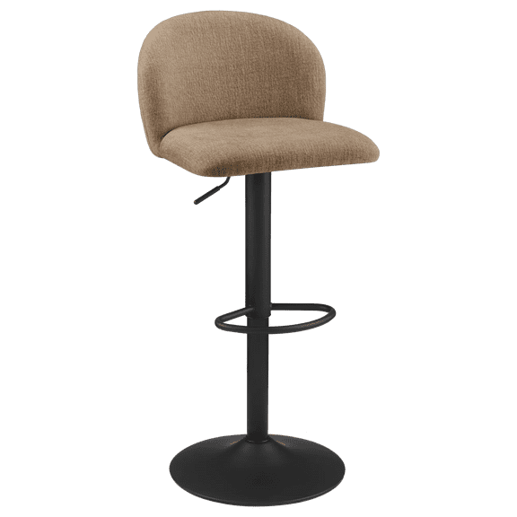 Bouclair Tabouret de Bar Rembourré Réglable Taupe