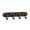 Black D, variant on KGJQ Adhesive Hook, Load-Bearing Wall Hanger, with High-Adhesive Backing Retro Style Hook, for Bathroom Kitchen Entrance Hall
