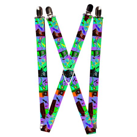 - 3D 3 Dimensional Glasses Video Game Suspenders