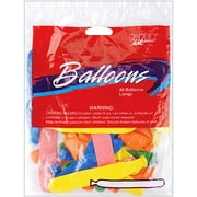 4'' Balloons, 40-Pack, Long in Assorted Colors