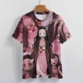 thumbnail image 4 of Kamado Nezuko Womens T-Shirt Round Neck Short Sleeve Tee Shirts Summer Breathable Tops Blouse XL, 4 of 8