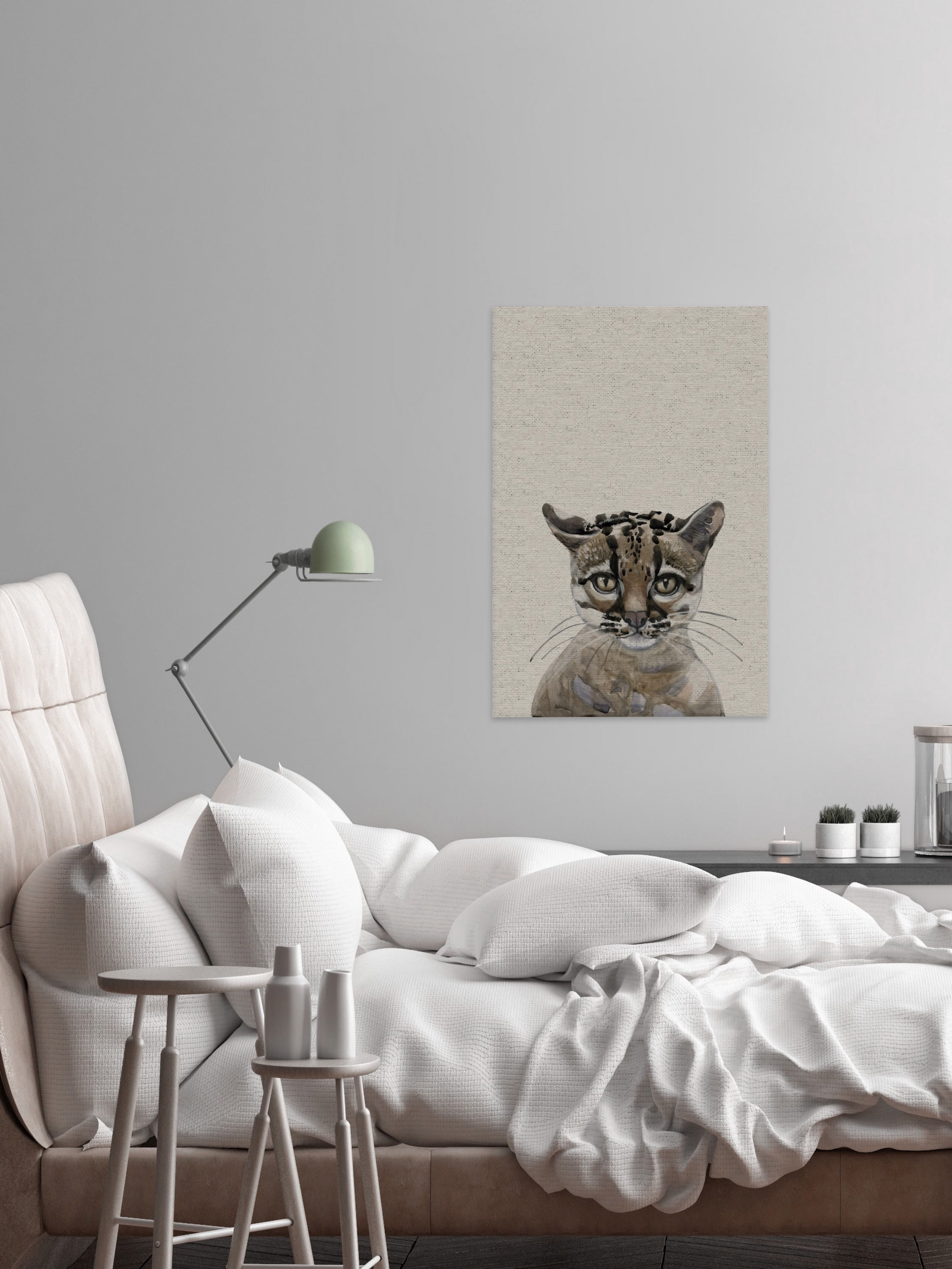 Little Whiskers Painting Print on Wrapped Canvas