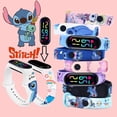 thumbnail image 2 of Reloj de pulsera luminoso con personaje de dibujos animados para niños de Disney Stitch Sonic, LED táctil, resistente al agua, regalo deportivo, juguetes, 2 of 5