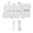 White, variant on Retro Train Shaped Ultrasonic Cool Mist Humidifier with Night Light & Aromatherapy Essential Oil Diffuser Dual Spray Modes Quiet Electric Desktop Air Humidifier - White (11.8 x 5.9 x 3.5 Inches)