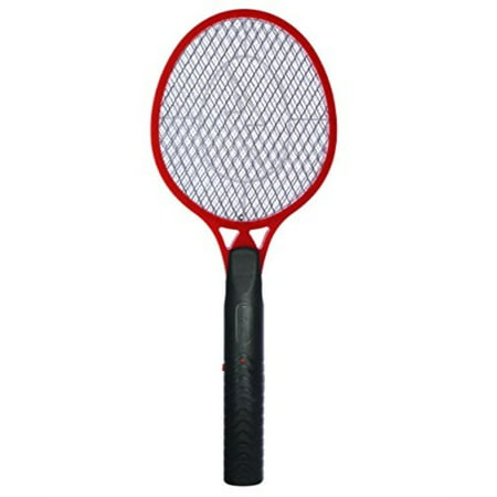 Koramzi F-4 Best Electric Mosquito Swatter Racket for Indoor and Outdoor 3 Layer Wasp, Bug & Mosquito Trap and Zap Pest and Insect Control- (Red) Large