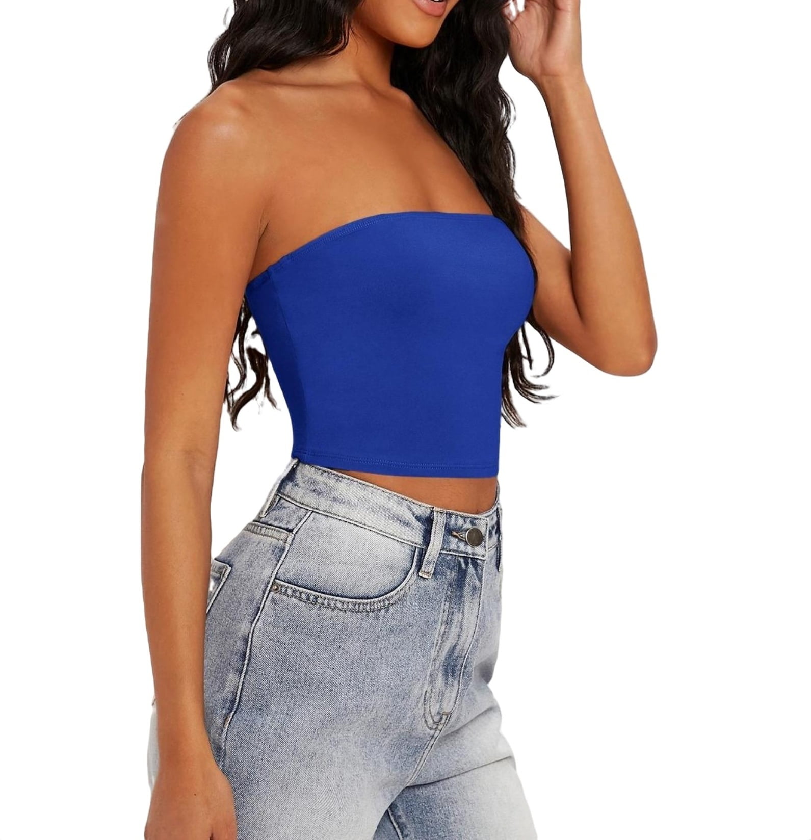 melt the lady rib tube tops チューブトップ ブルー melt the lady rib tube tops blueブルー Melt the lady