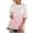 Pink, variant on OAVQHLG3B Plus Size Tops for Women Summer Casual Casual Round Neck Short Sleeve Print Top T-Shirt