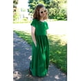 thumbnail image 4 of Arshiner Girls Maxi Dress Long/Short Sleeve Casual Holiday Dress with Pockets, 4 of 6