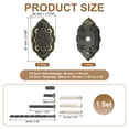 thumbnail image 2 of Uxcell Door Hole Cover Plate Zinc Alloy Vintage Deadbolt Knob Hole Repair for Hole Filling Decor Bronze, 2 of 7