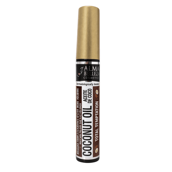 Alma Belleza Coconut Oil Mascara – Volumizing & Lengthening Lash Formula, Smooth Application, Clump-Free Finish, Daily Wear Eyelash Makeup for Women