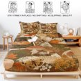 thumbnail image 5 of Twin XL Size Fitted Sheet Set - Fall 2 Piece Bedding Sets 16" Deep Pocket Fitted Sheet with 1 Pillowcases, Thanksgiving Country Harvest Fox Pumpkins Maple Leaf Brushed Microfiber Hotel Bed Sheets, 5 of 9