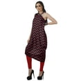 thumbnail image 4 of Moomaya Robe Kurti Sans Manches à une Épaule Imprimée pour Femmes, Vêtement de Créateur Boho pour Fête, 4 of 7