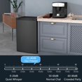 thumbnail image 4 of Resenkos Upright Freezer, 3 Cu Ft Small Freezer with Reversible Single Door, Smart Thermostat Control, Apartment, Black, 4 of 11