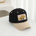 thumbnail image 5 of HNMKIU Washed Kids Baseball Cap With Excavator Design Soft Adjustable Toddler Hat For Boys And Girls Black,2-8 Years, 5 of 5