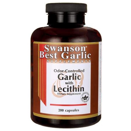 Swanson Garlic with Lecithin 200 Caps (Best Lecithin For Plugged Ducts)