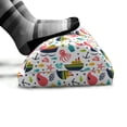 thumbnail image 5 of Octopus Foot Rest, Summer Style Pattern with Steamboat Octopus Anchor Sea Starfish Seashells, Non-Slip Backing Adjustable Ergonomic Memory Foam Leg Support for Office, Multicolor, by Ambesonne, 5 of 5