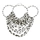 thumbnail image 4 of Cadena corporal con cuentas, joyería sin espalda, tamaño ajustable, accesorios corporales de moda Negro Blanco, 4 of 8