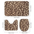 thumbnail image 3 of Leopard Print Shower Curtain Waterproof Bathroom Curtain Set with Hooks Home Decor Bathroom Curtains 4pcs, 3 of 6
