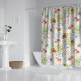thumbnail image 2 of Pioneer Flower Floral Print Pattern Shower Curtain 72"x84", Bathroom Decorative Shower Curtain Set with 12 Hooks, Waterproof Washable, 2 of 6