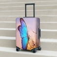 thumbnail image 6 of Daiia Morpho butterfly and dandelion Luggage Cover, Thickened Washable Travel Luggage Covers, Elastic Unique Baggage Covers for 18-20 inch Luggage-Large, 6 of 7