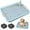 Blue, variant on Dog Potty Tray Toilet 20"x14" - Indoor Pee Pad Holder with 8pcs Training Pads, Puppy Mesh Potty with Secure Latch for Small Medium Puppies - Blue