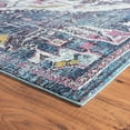 thumbnail image 3 of LR Home Traditional Eclectic Oriental Area Rug, 5' x 7' 6", Blue / White, 3 of 8