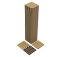 thumbnail image 1 of Garvee 48-Pack 12"x12" Interlocking Composite Deck Tiles for Patio, Balcony, Porch, Poolside, Teak, 1 of 8