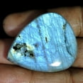 thumbnail image 2 of 67.00Cts Natural Blue Power Flash Labradorite Pear Cabochon Loose Gemstone, 2 of 4