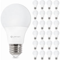 VATION LIGHTING A19 LED Light Bulbs 3000K Warm White, 60 Watt Equivalent, Efficient 8.5Watt, 800 Lumens, E26 Medium Base, Non-Dimmable, ETL/UL Listed, 24 Pack