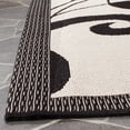 thumbnail image 5 of Safavieh Courtyard Crystal Floral Indoor/Outdoor Area Rug, Sand/Black, 7'10" x 7'10" Square, 5 of 13