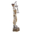 thumbnail image 2 of Estatua de la Justicia de resina, escultura de diosa griega para decoración de despacho de abogados., 2 of 8