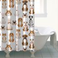 thumbnail image 4 of Cute Cartoon Dog Shower Curtain 72"x84" ,Bathroom Decorative Shower Curtains Set with 12 Hooks,Modern Waterproof Washable Shower Curtain, 4 of 6