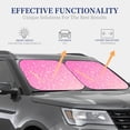 thumbnail image 4 of Balery 2 Piece Breast Cancer Pink Ribbons Awareness Car Windshield Sun Shade|Foldable Front Windshield Shade for Car Front Window for Most Sedans SUV Truck-Small, 4 of 7